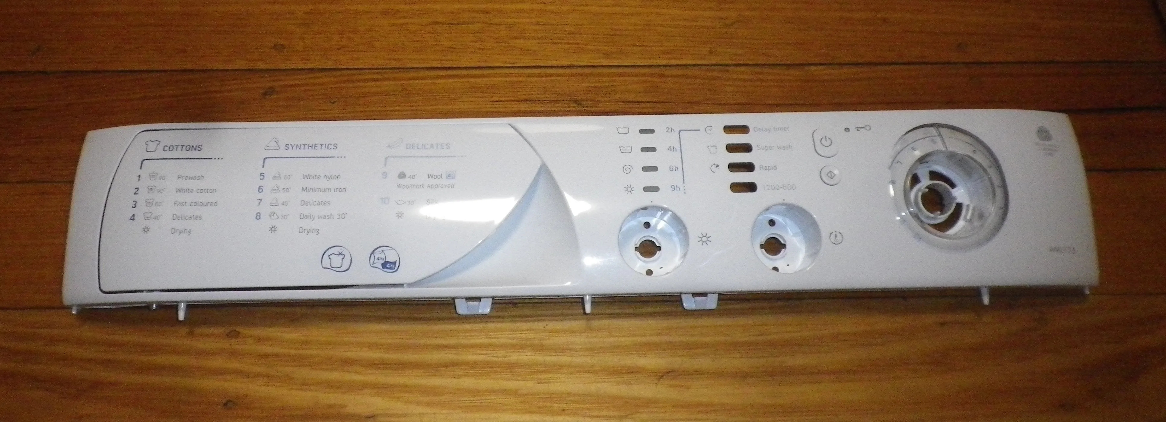 Ariston AML125(AUS) Washer Dryer Control Panel Escutcheon - Part # C00116759, A116759