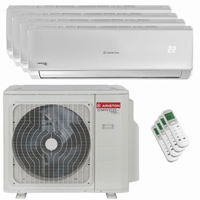 Ariston ALYS R32 quadri split air conditioner 9000 9000 9000 18000 BTU inverter A   external unit 10.6 kW