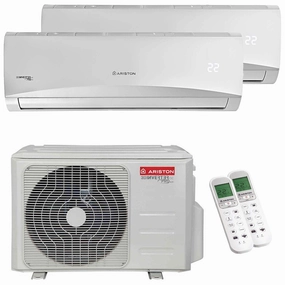 Ariston PRIOS dual split air conditioner 9000 9000 BTU inverter R32 A  external unit 5.0 kW