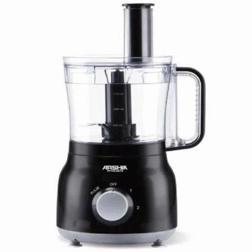 Arshia Food Proccesser 800Watt / 2 Liter Capacity / Grating Kneading Mashing Chopping Slici