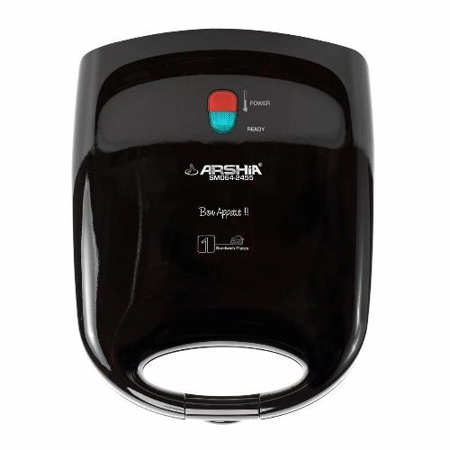 Arshia Sandwich Maker Grill, 1200Watts, Black