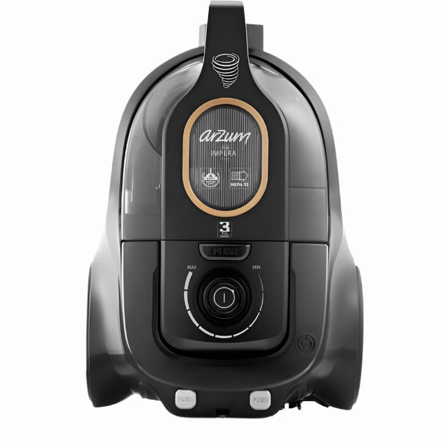 Arzum BaglessCyclonic Vacuum cleaner, Inverter 750 Watts, 3 Functions, Black
