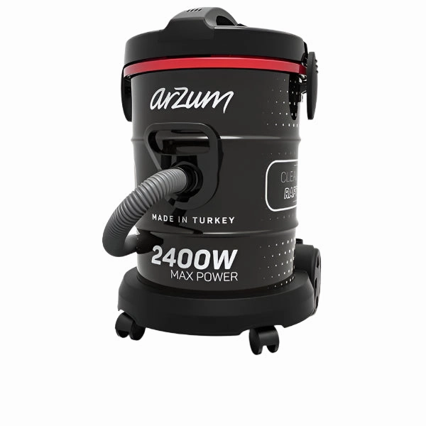 Arzum Cleaner Raptor Drum Type Vacuum, 5M Cable, 2400Watts, Black
