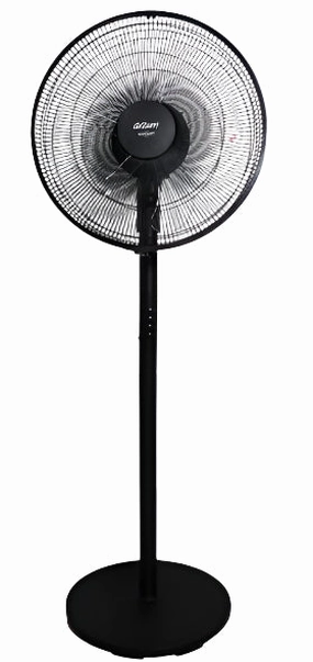 Arzum Windart Power Stand Fan, With Remote, 3Blades, Black