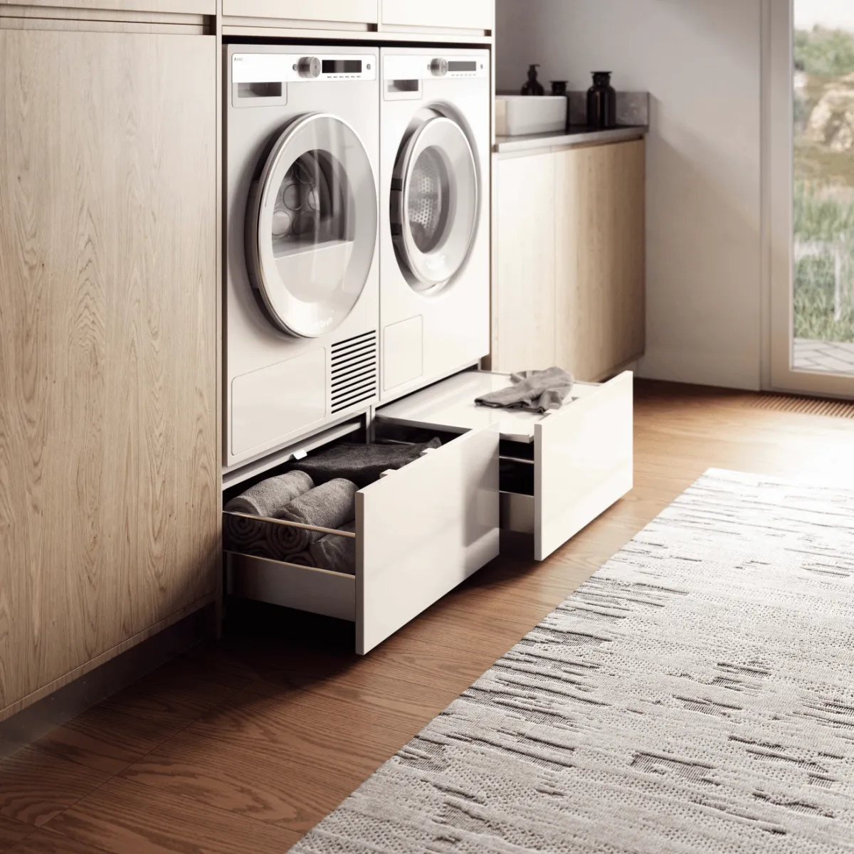 Asko HPS5323W Pull-Out Drawer For Laundry