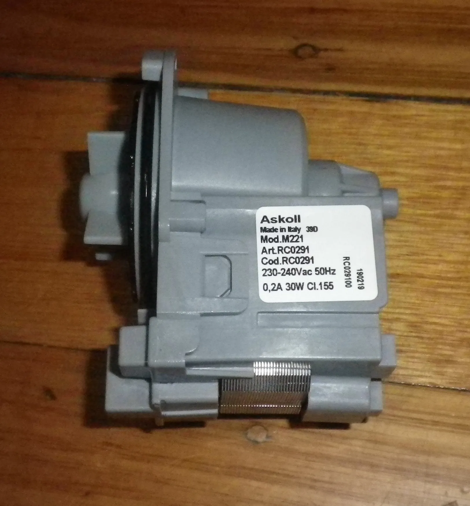 Askoll Universal Twist-On Magnetic Pump Motor Body - Part No. BO111