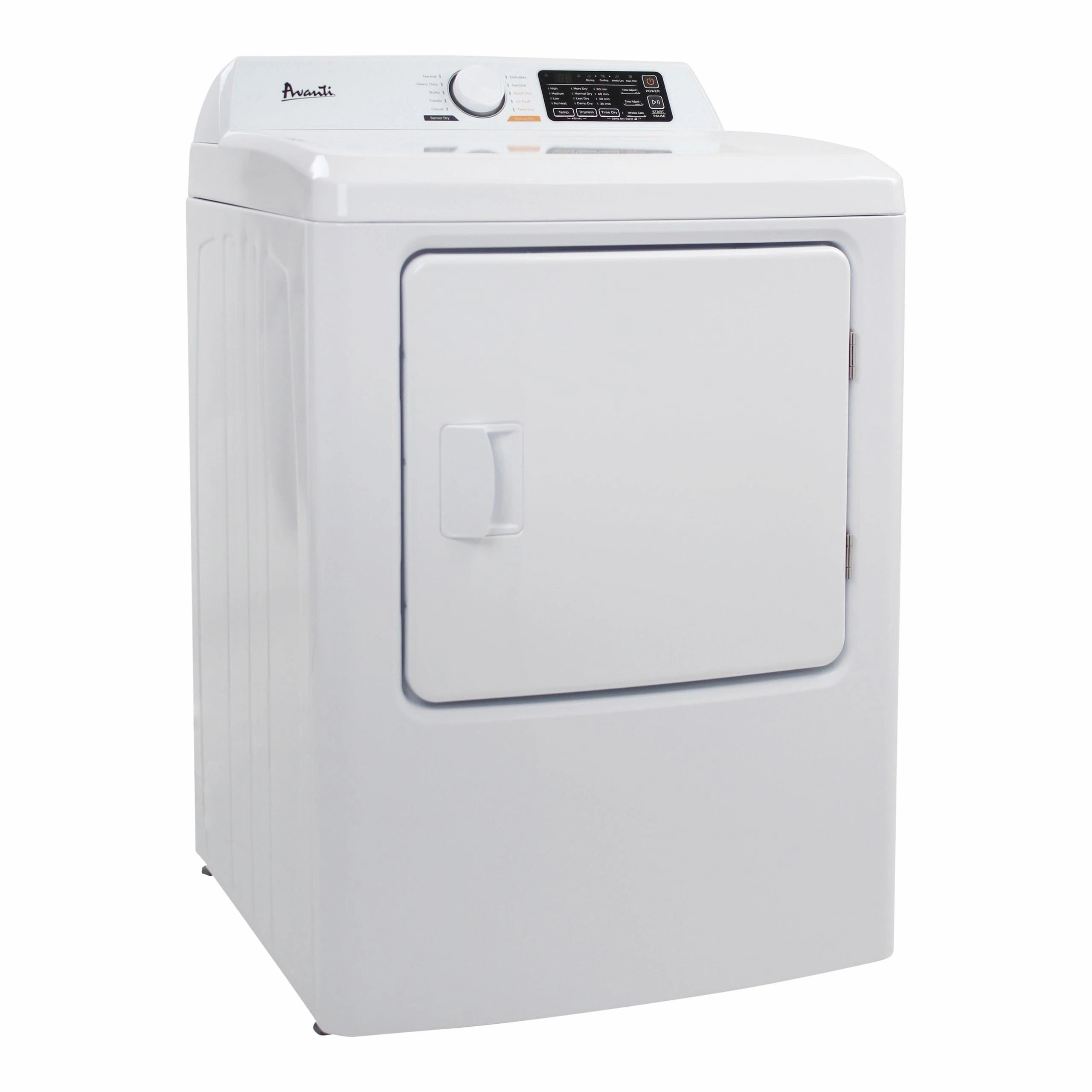 Avanti SED70D0W Avanti Front Load Electric Clothes Dryer, 7.0 Cu. Ft. Capacity - White / 7.0 Cu. Ft.