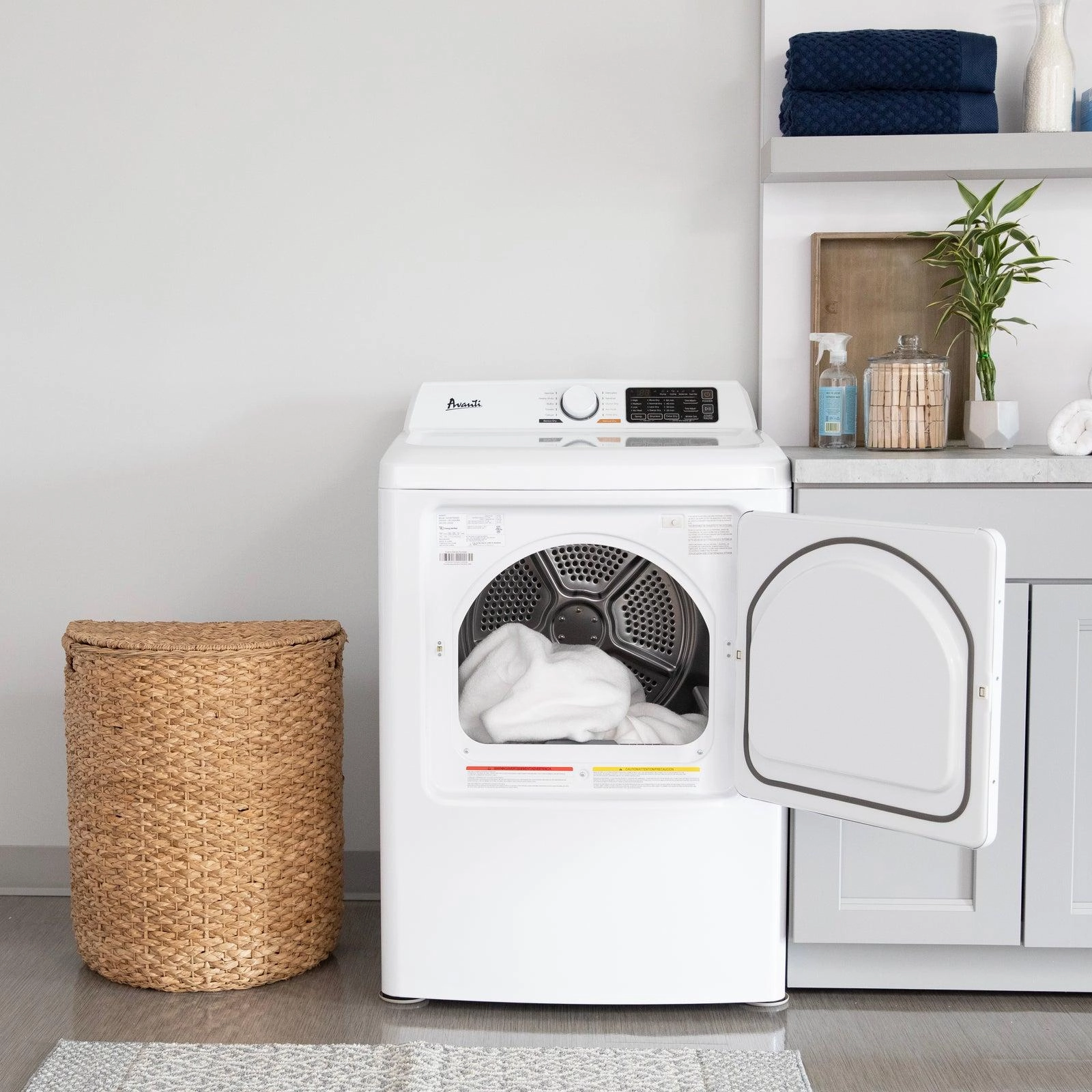 Avanti SED70D0W Avanti Front Load Electric Clothes Dryer, 7.0 Cu. Ft. Capacity - White / 7.0 Cu. Ft.