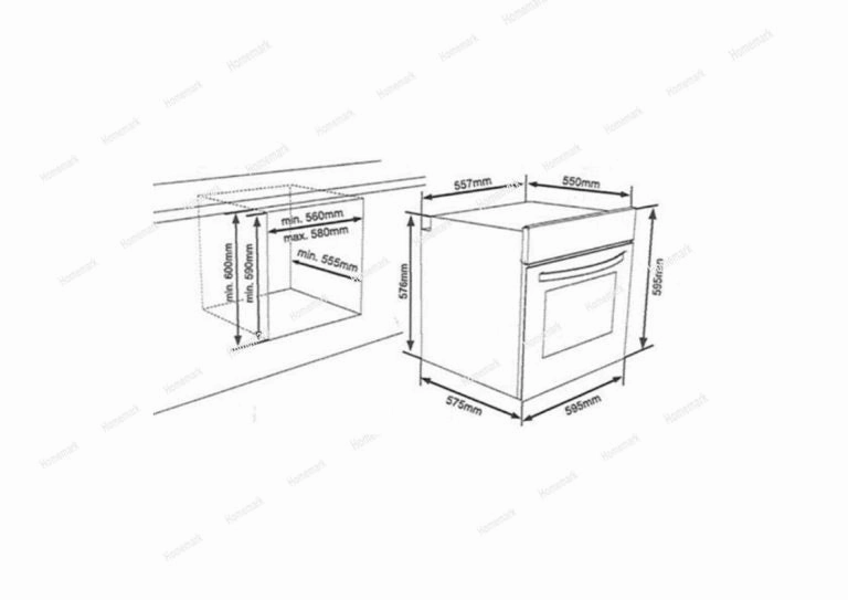 AVG Integrated Electric Oven | 65 litres Capacity  | 8 Cooking Programs | 58.5  59.5  55 cm