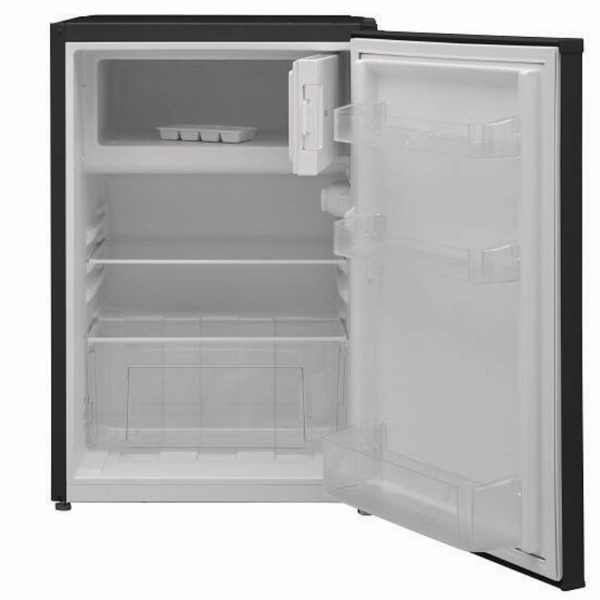 AVG Table Top Fridge with Freezer  Up to 200L, Direct Cooling, AC LED Light, Adjustable Glass Shelves, Egg Holder, Transparent Accessories, Zero Clearance, Reversible Door
