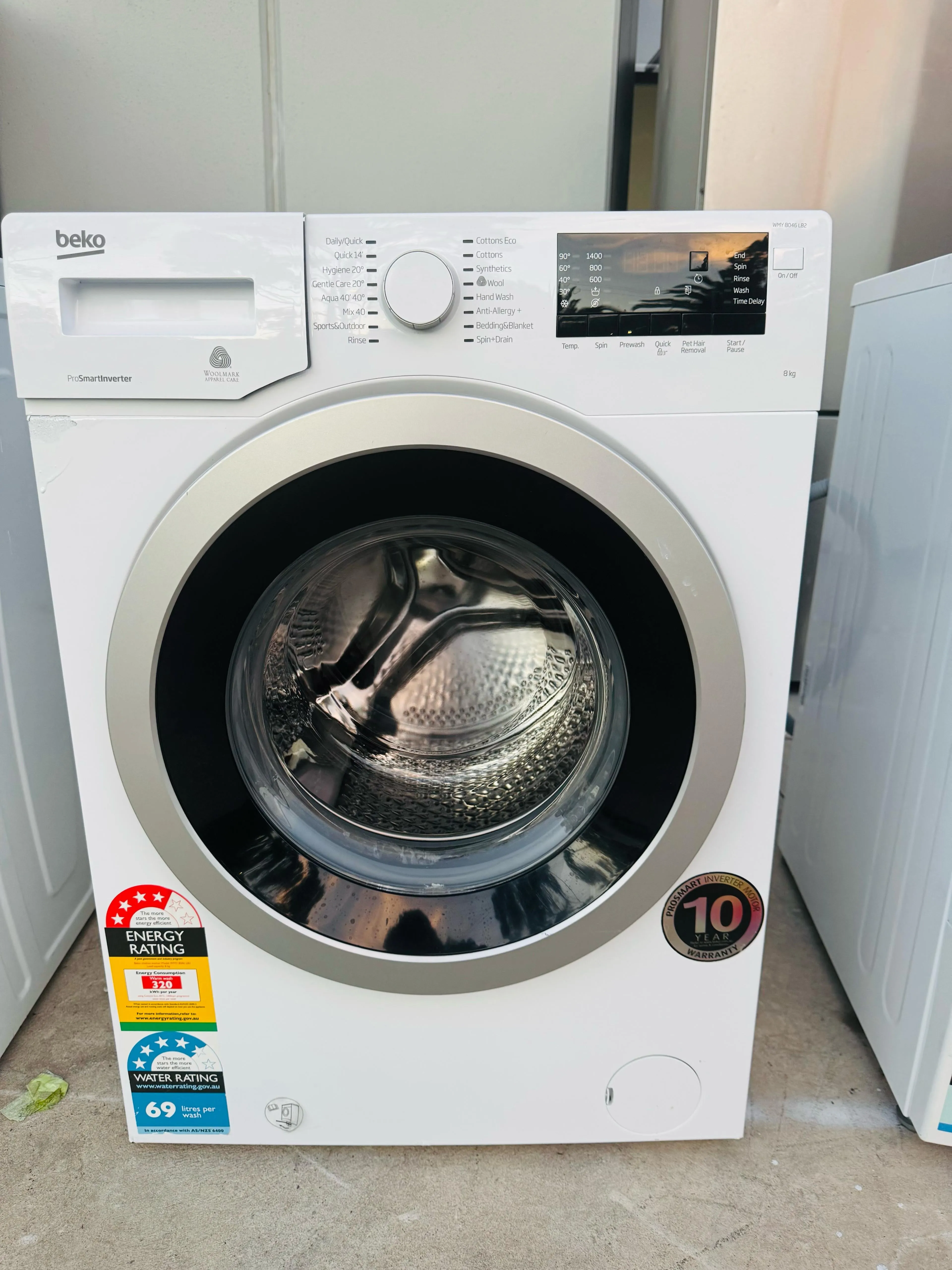 **BEKO 8KGS FRONT LOADER WASHING MACHINE**