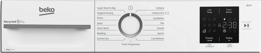 Beko BMN3T3823W 8kg Heat Pump Tumble Dryer