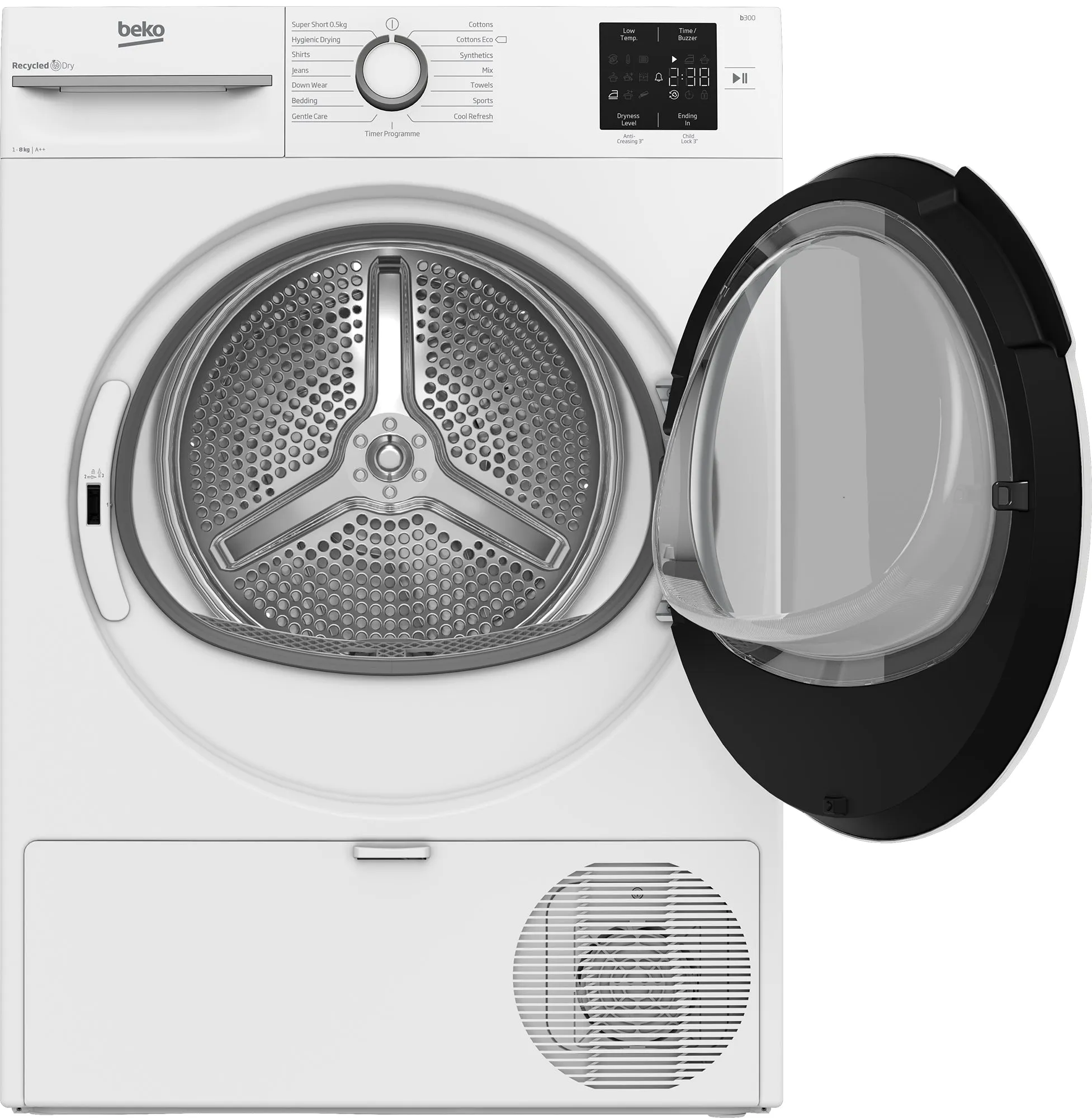 Beko BMN3T3823W 8kg Heat Pump Tumble Dryer