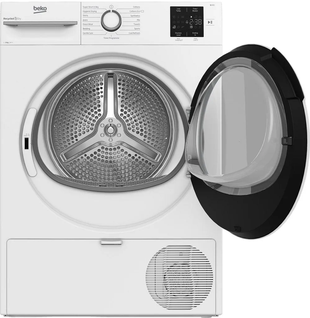 Beko BMN3T3823W 8kg Heat Pump Tumble Dryer