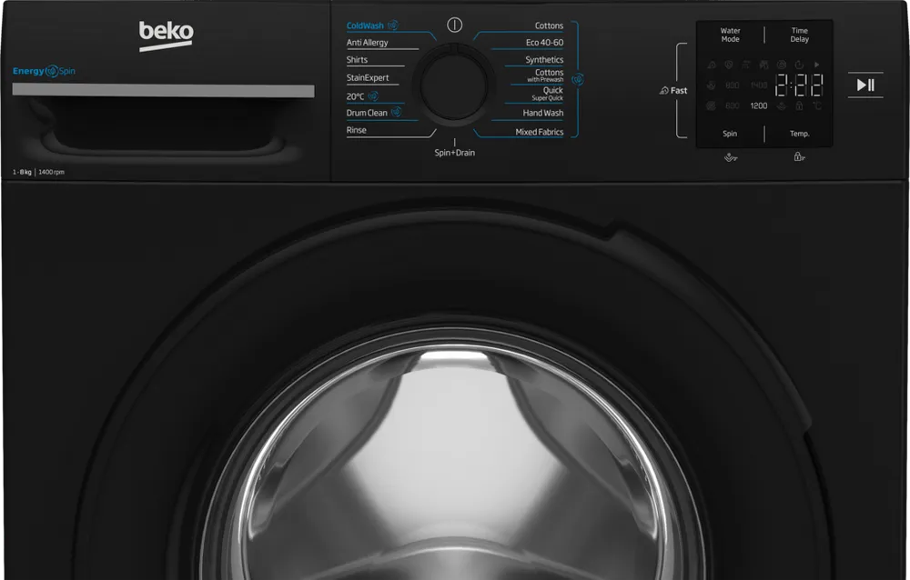 Beko BMN3WT3841B 8kg 1400 Spin Washing Machine