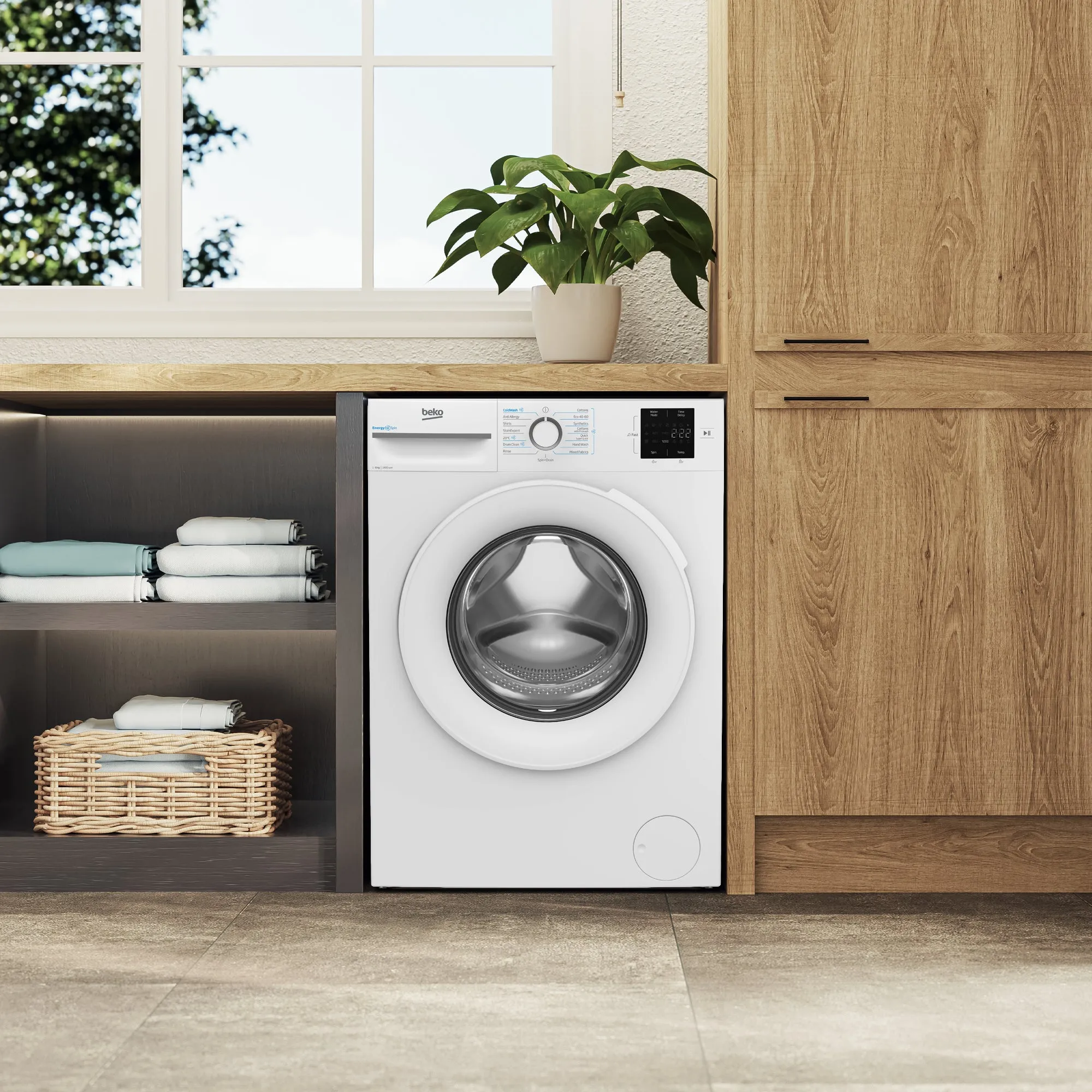 Beko BMN3WT3841W 8kg 1400 Spin Washing Machine