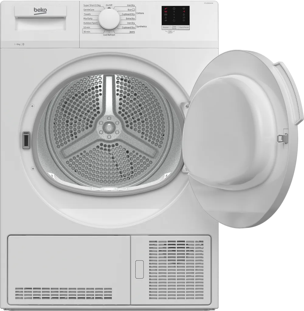 Beko DTLCE80041W 8kg Condenser Tumble Dryer