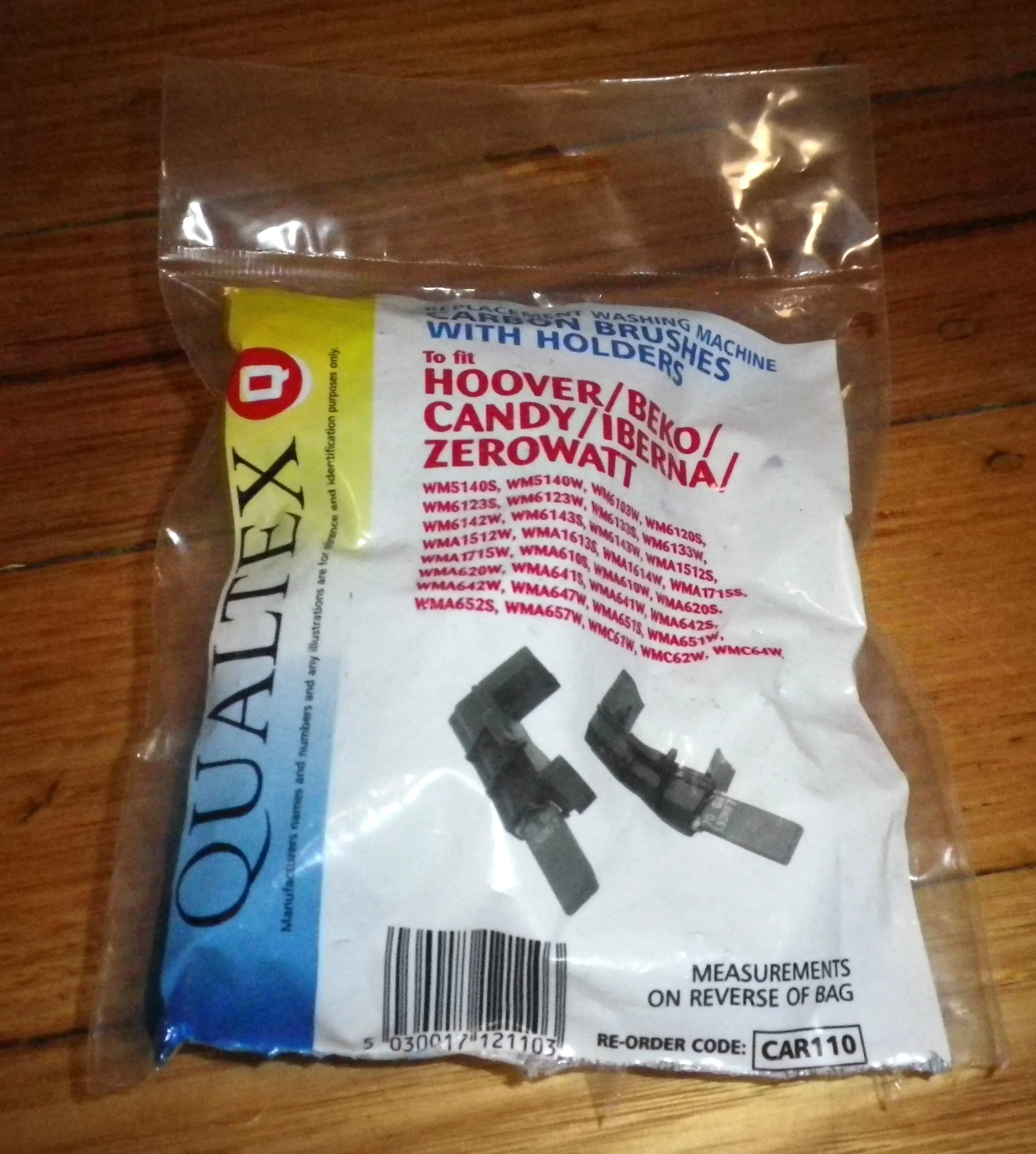 Beko, Hoover, Candy Front Loader Carbon Motor Brushes - Part # CAR110
