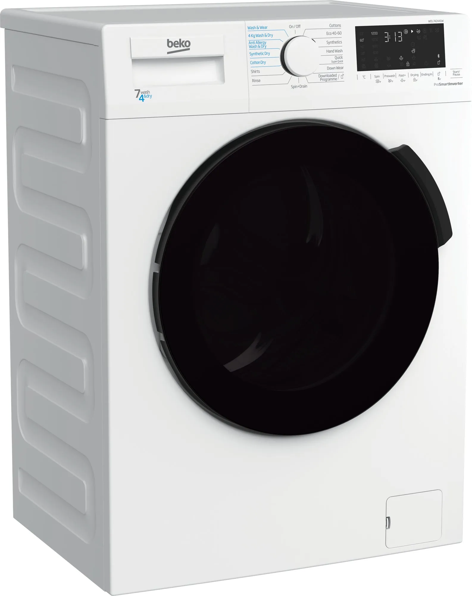 Beko WDL742441W 7kg/4kg 1200 Spin Washer Dryer