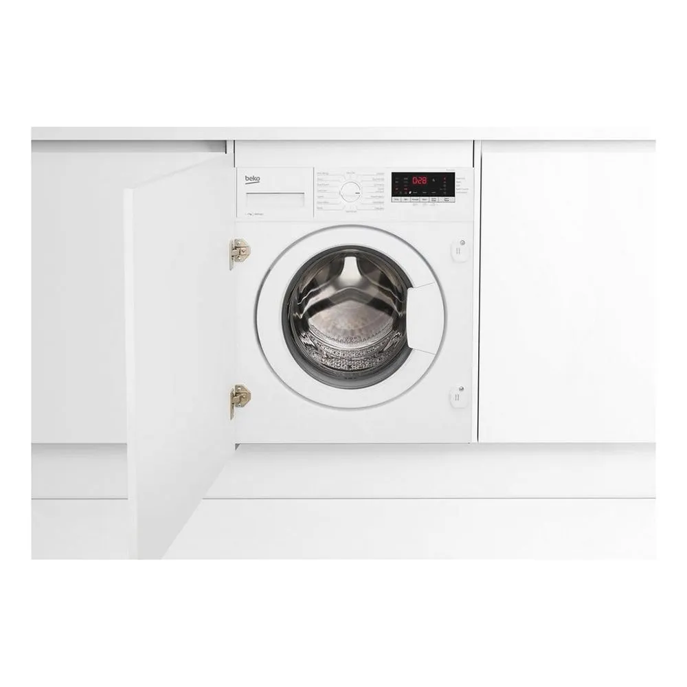 Beko WTIK74151F 7kg 1400 Spin Integrated Washing Machine
