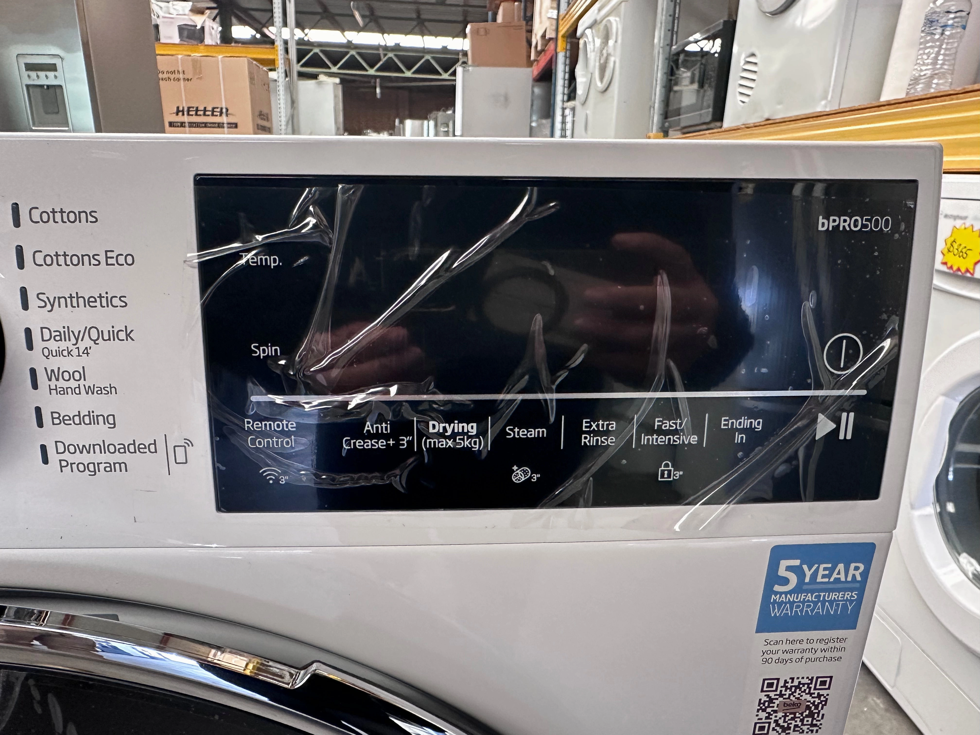 Beko 9kg/5kg UltraFast Washer Dryer Combo BWDB9540W [5 Years Warranty]