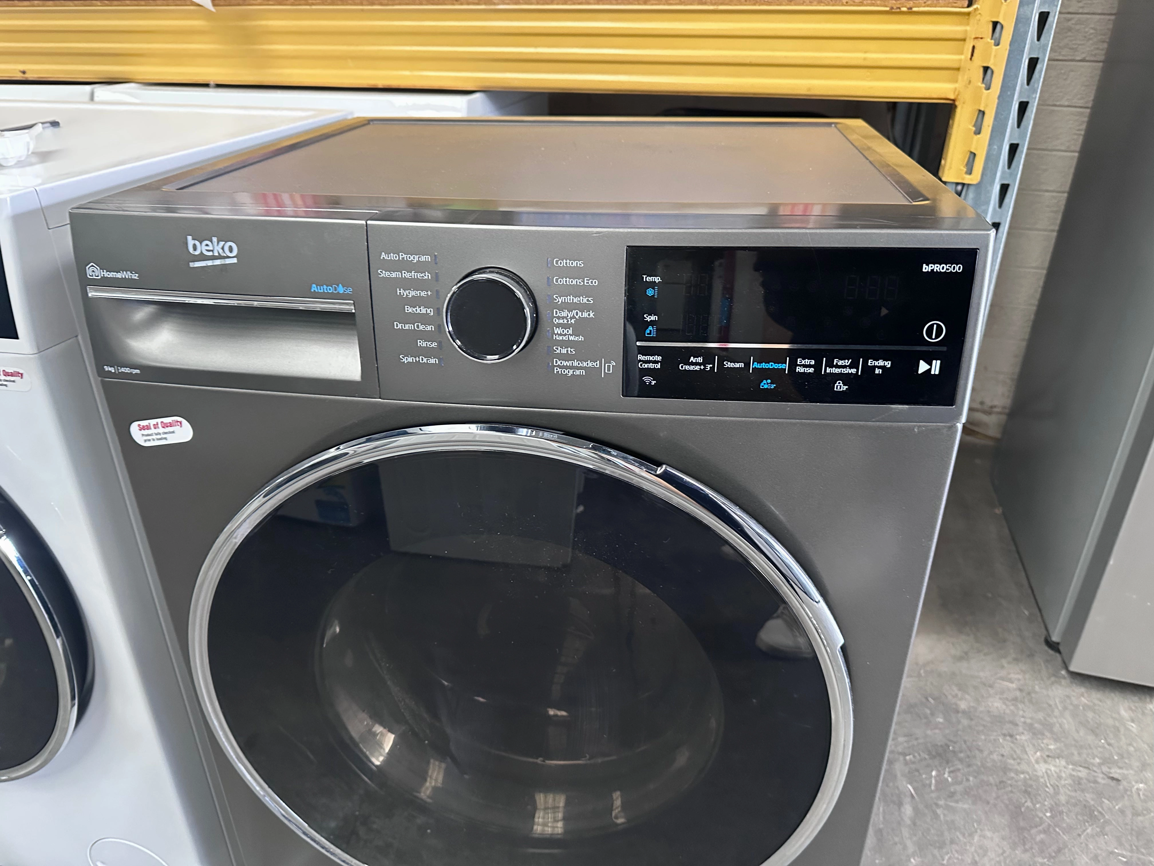 Beko BFLB904ADG 9kg Auto Dose Front Load Washing Machine (Graphite) [FACTORY SECOND]