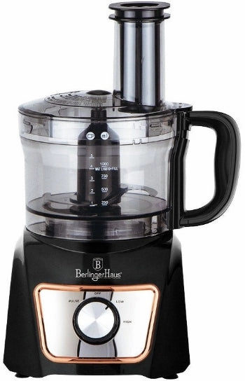 Belinger Haus Food Processor 8 in 1, 500Watts, 1.5Lit, Black