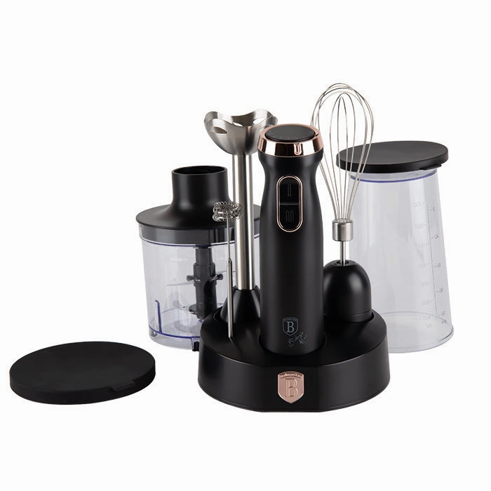 Belinger Haus Hand Blender 6Pcs Set, Black