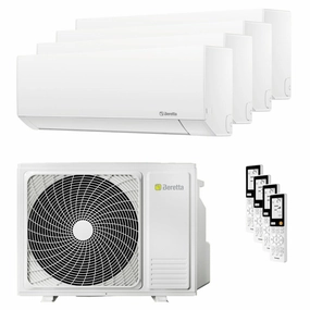 Beretta BREVA E quadri split air conditioner 9000 9000 12000 12000 BTU inverter A   external unit 7.5 kW