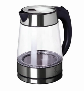 Berlinger Electric Glass Jar, 1.7Lit, Black Silver