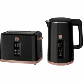 Berlinger Haus Electric Kettle & Toaster Set, Black