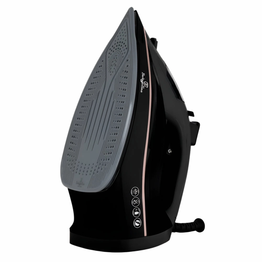 Berlinger Haus Steam Iron Ceramic Soleplate, 0.3Lit, 2200Watts, Black