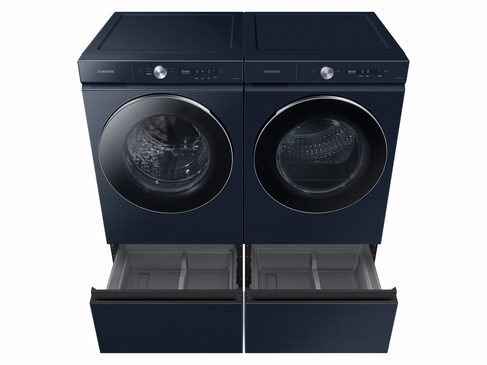 Bespoke 7.8 cu. ft. Ultra Capacity Ventless Hybrid Heat Pump Dryer with AI Optimal Dry in Brushed Navy - (DV53BB8900HDA2)
