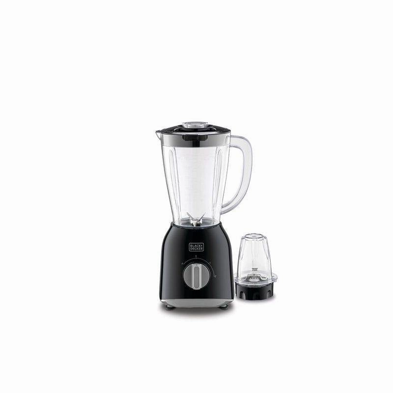 Black   Decker Blender with Grinder & Extra Jar, 400Watts, Black