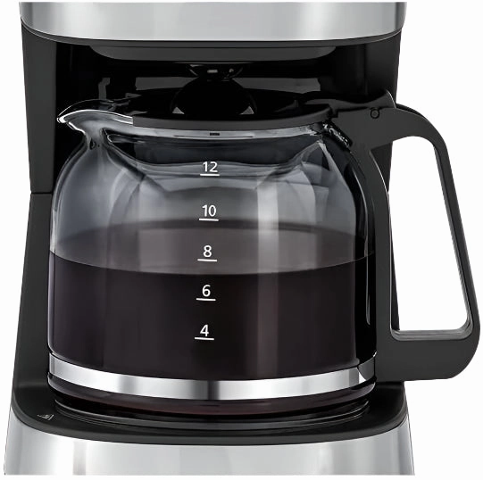 Black & Decker Coffee Maker, 12Cup, 900Watts, Black / Silver