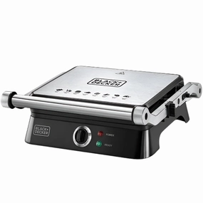 Black & Decker Grill, 1400Watts, Stainless Steel