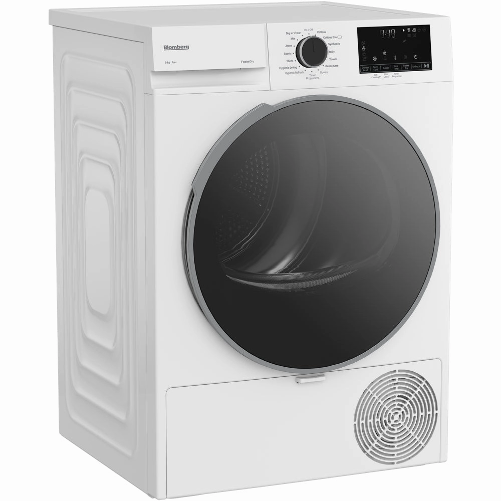 Blomberg LTAH39420W 9kg Heat Pump Tumble Dryer with A   Energy Rating White - CLEARANCE