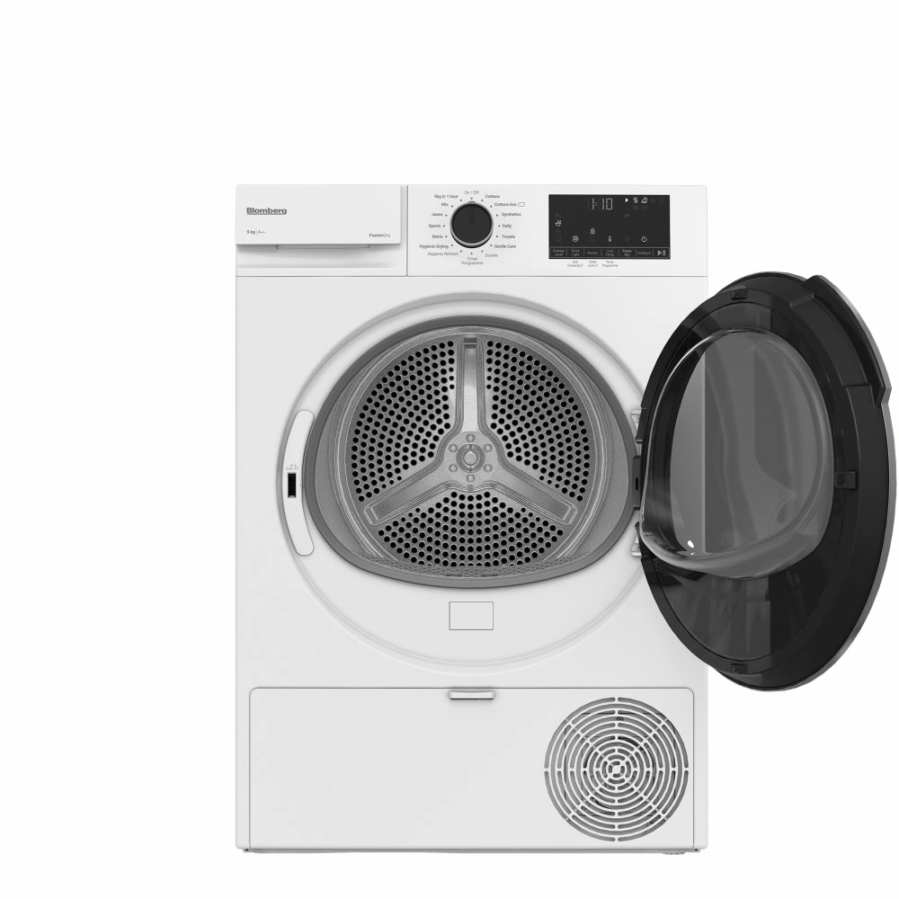 Blomberg LTAH39420W 9kg Heat Pump Tumble Dryer with A   Energy Rating White - CLEARANCE