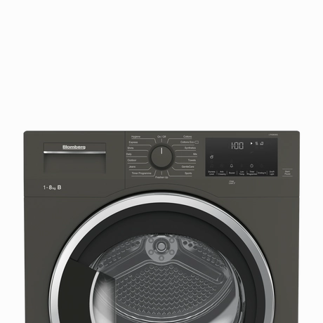 Blomberg LTK38030G 8kg Condenser Tumble Dryer Graphite