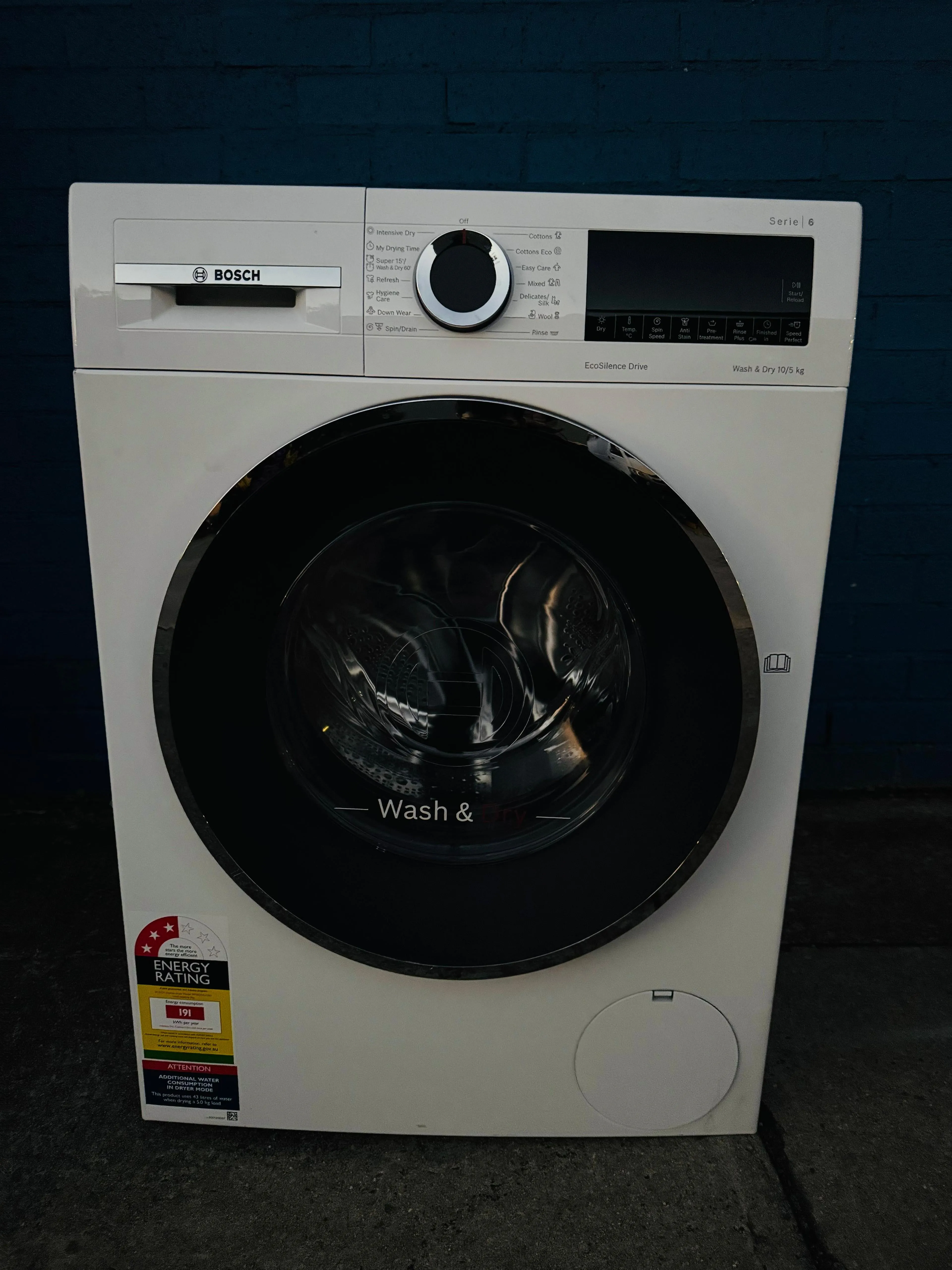 **BOSCH 10 KGS FRONT LOADER WASHING MACHINE & 5 KGS DRYER COMBO**