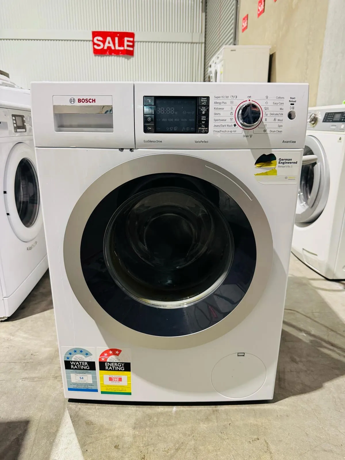 **BOSCH 7.5 KGS FRONT LOADER WASHING MACHINE**