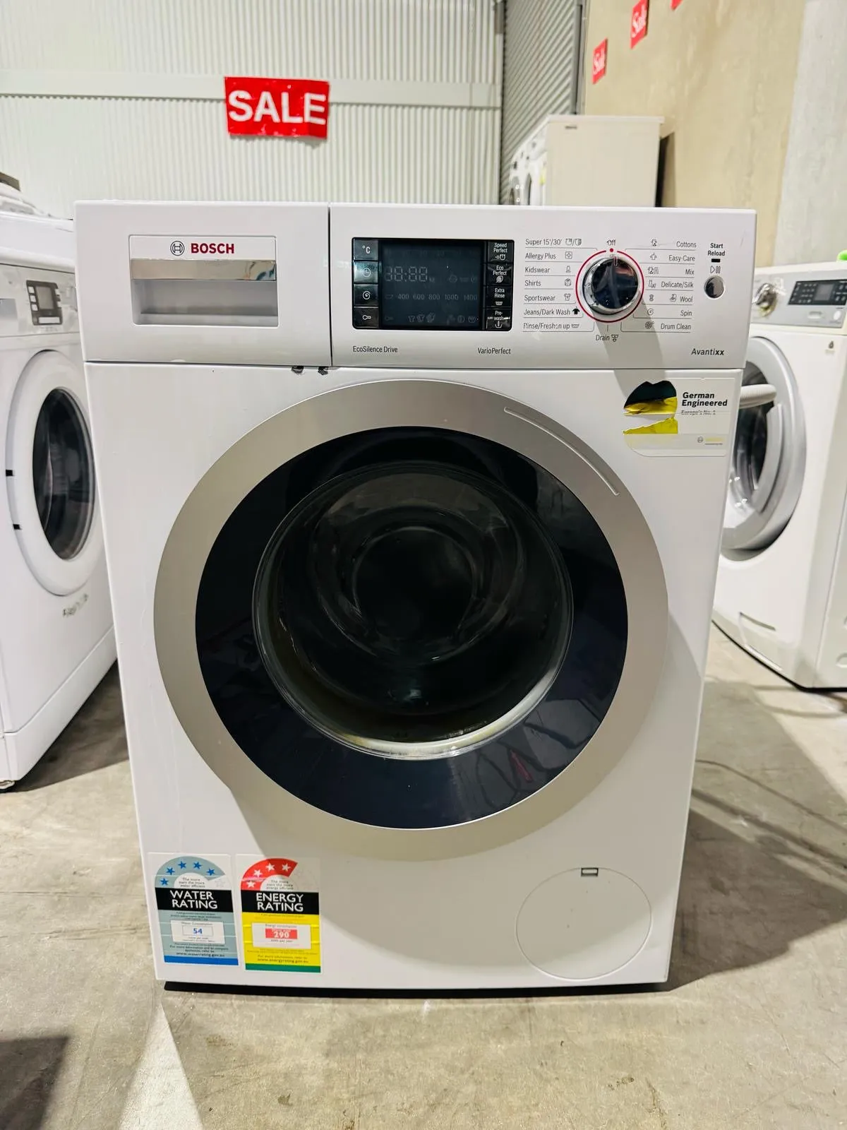 **BOSCH 7.5 KGS FRONT LOADER WASHING MACHINE**