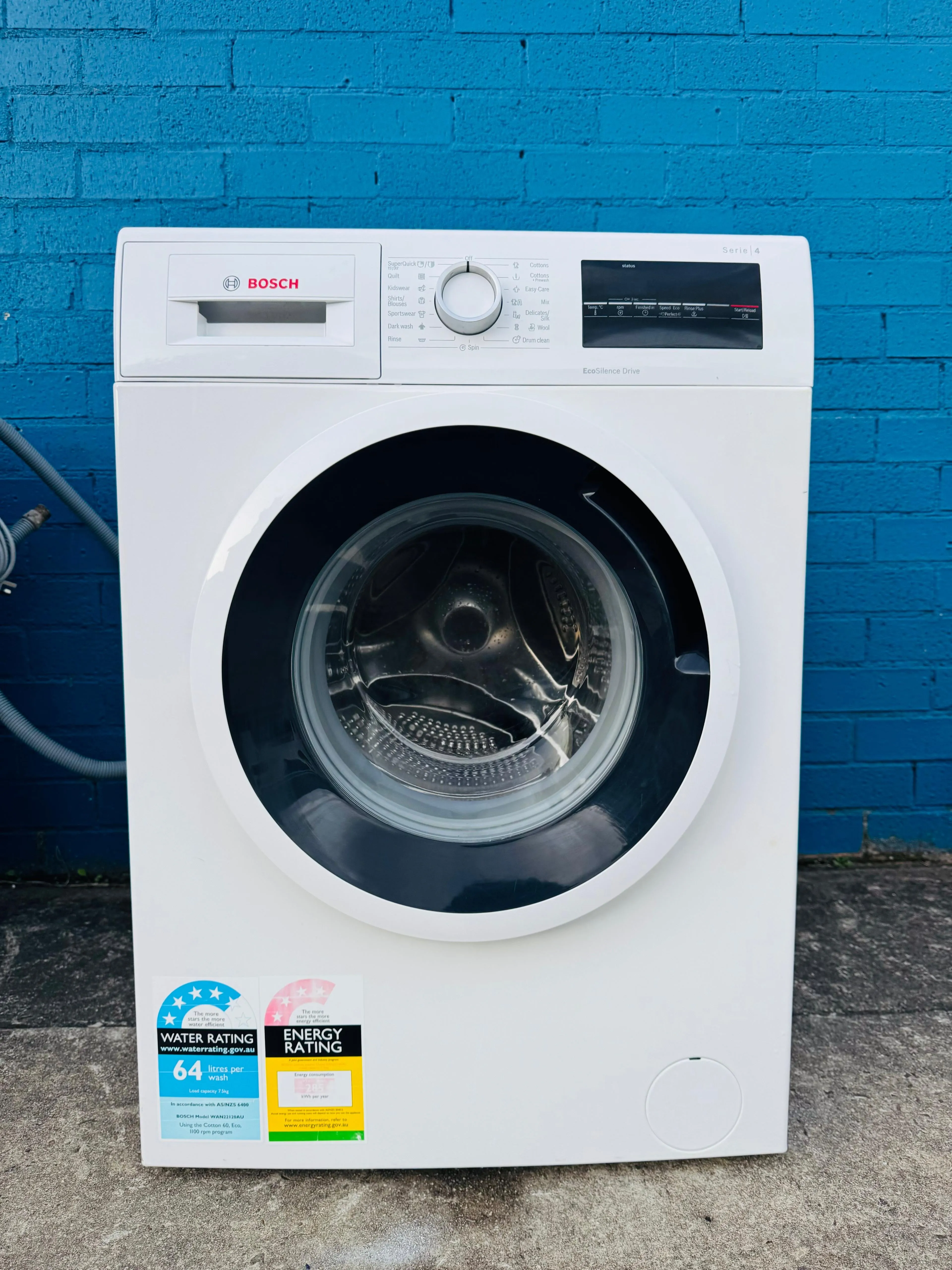 **BOSCH 7.5KGS FRONT LOADER WASHING MACHINE**
