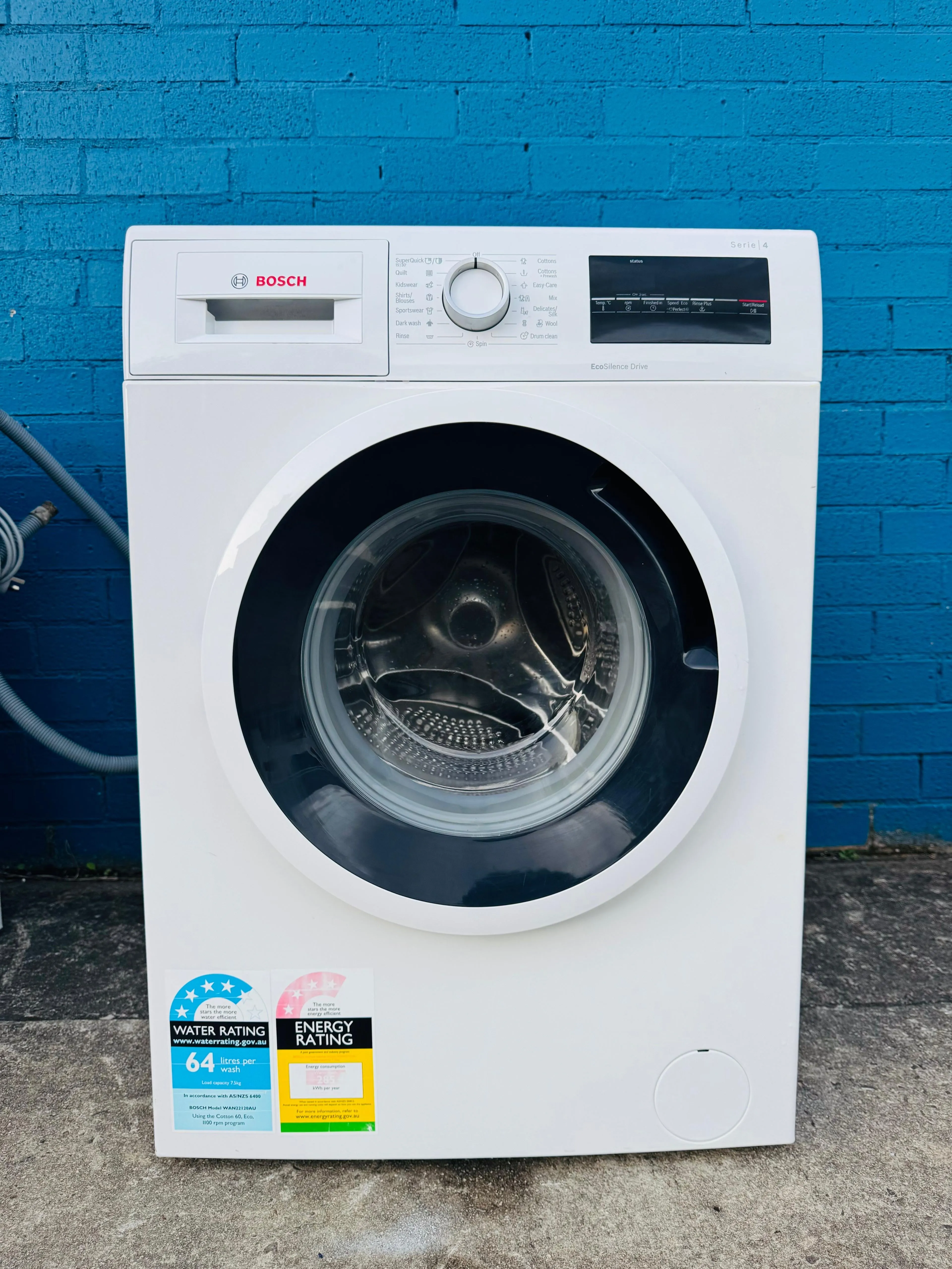 **BOSCH 7.5KGS FRONT LOADER WASHING MACHINE**