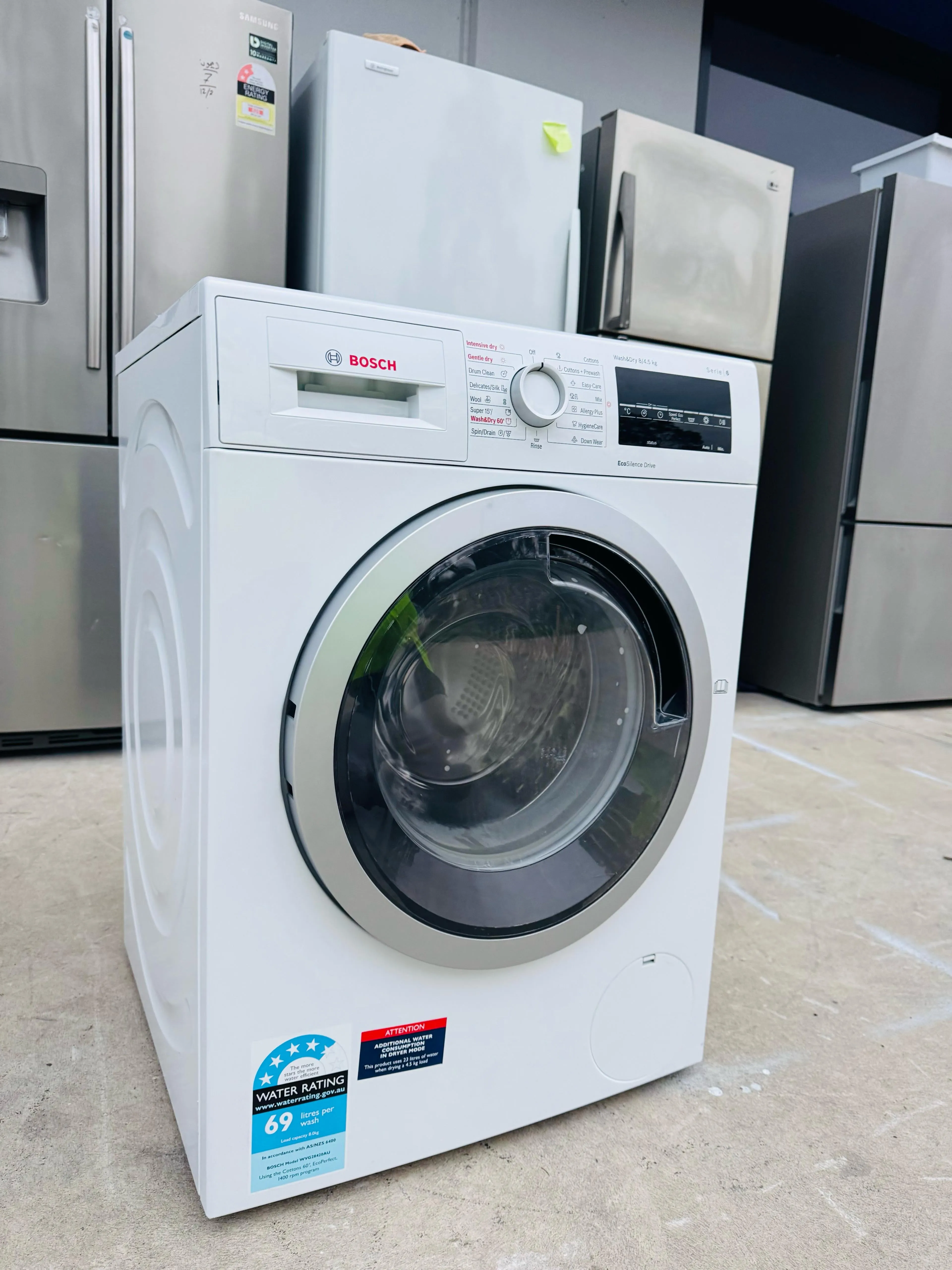 **BOSCH 8KGS FRONT LOADER WASHING MACHINE**