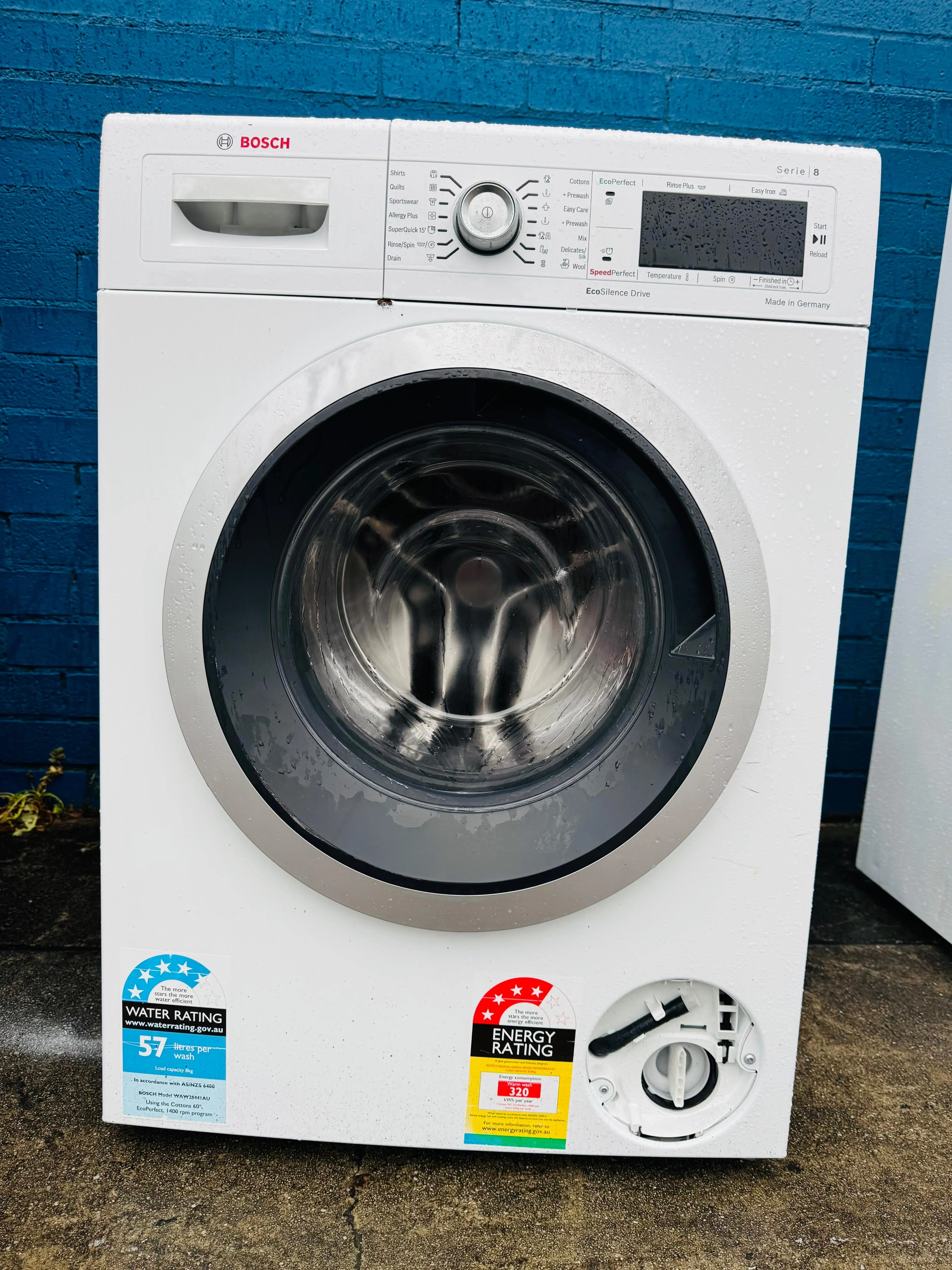 **BOSCH 8KGS FRONT LOADER WASHING MACHINE**