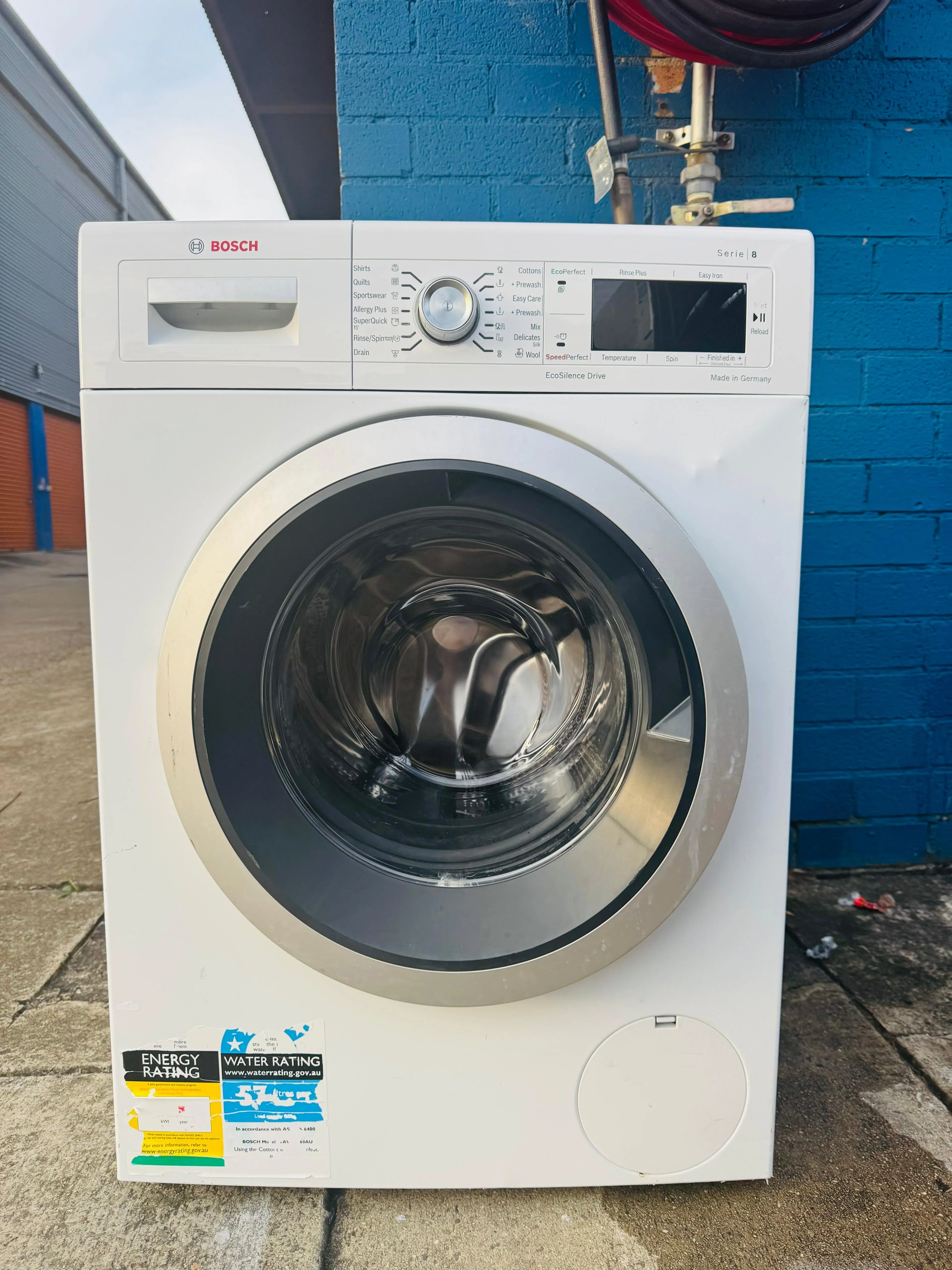 **BOSCH 8KGS FRONT LOADER WASHING MACHINE**