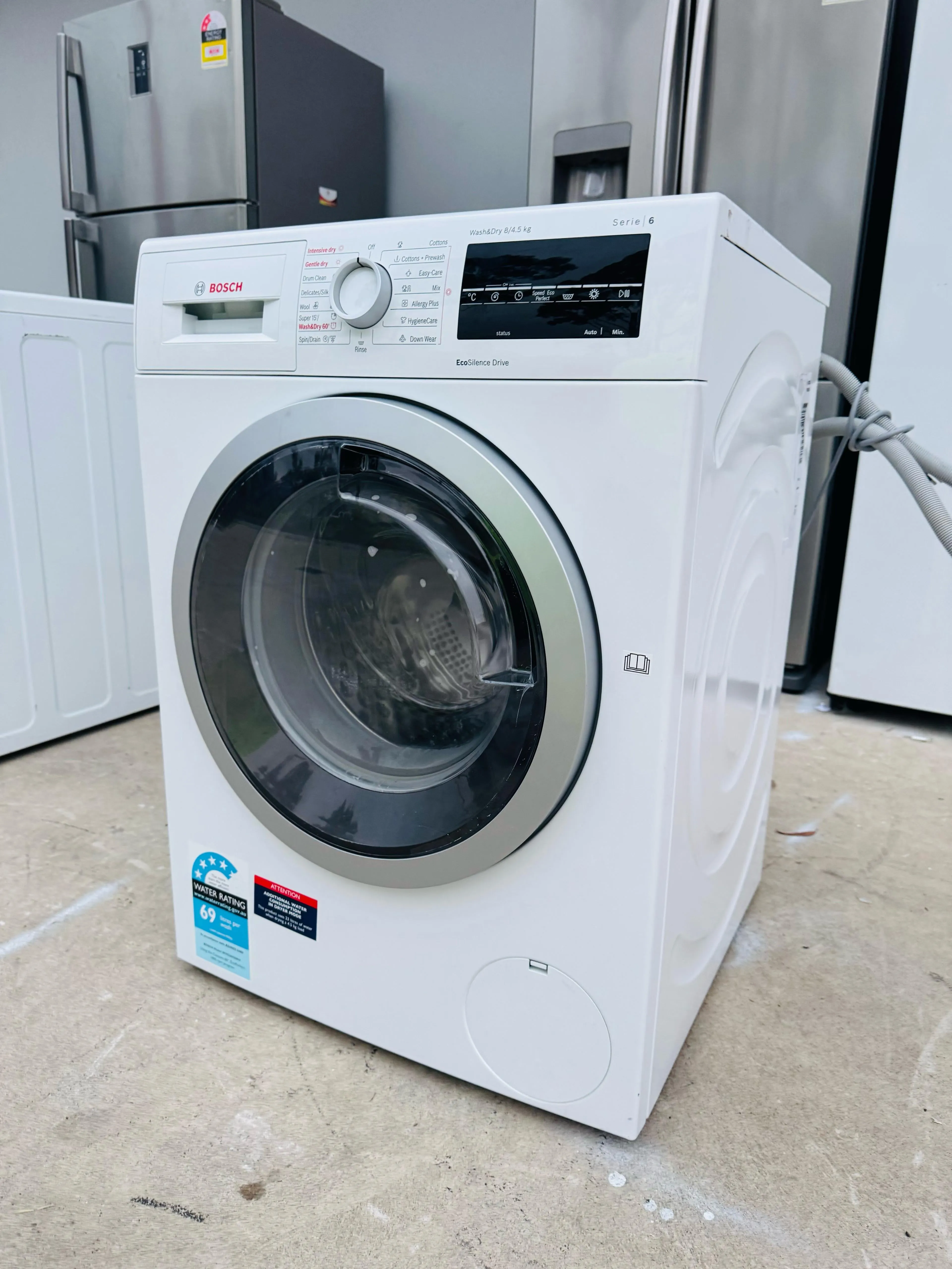 **BOSCH 8KGS FRONT LOADER WASHING MACHINE**