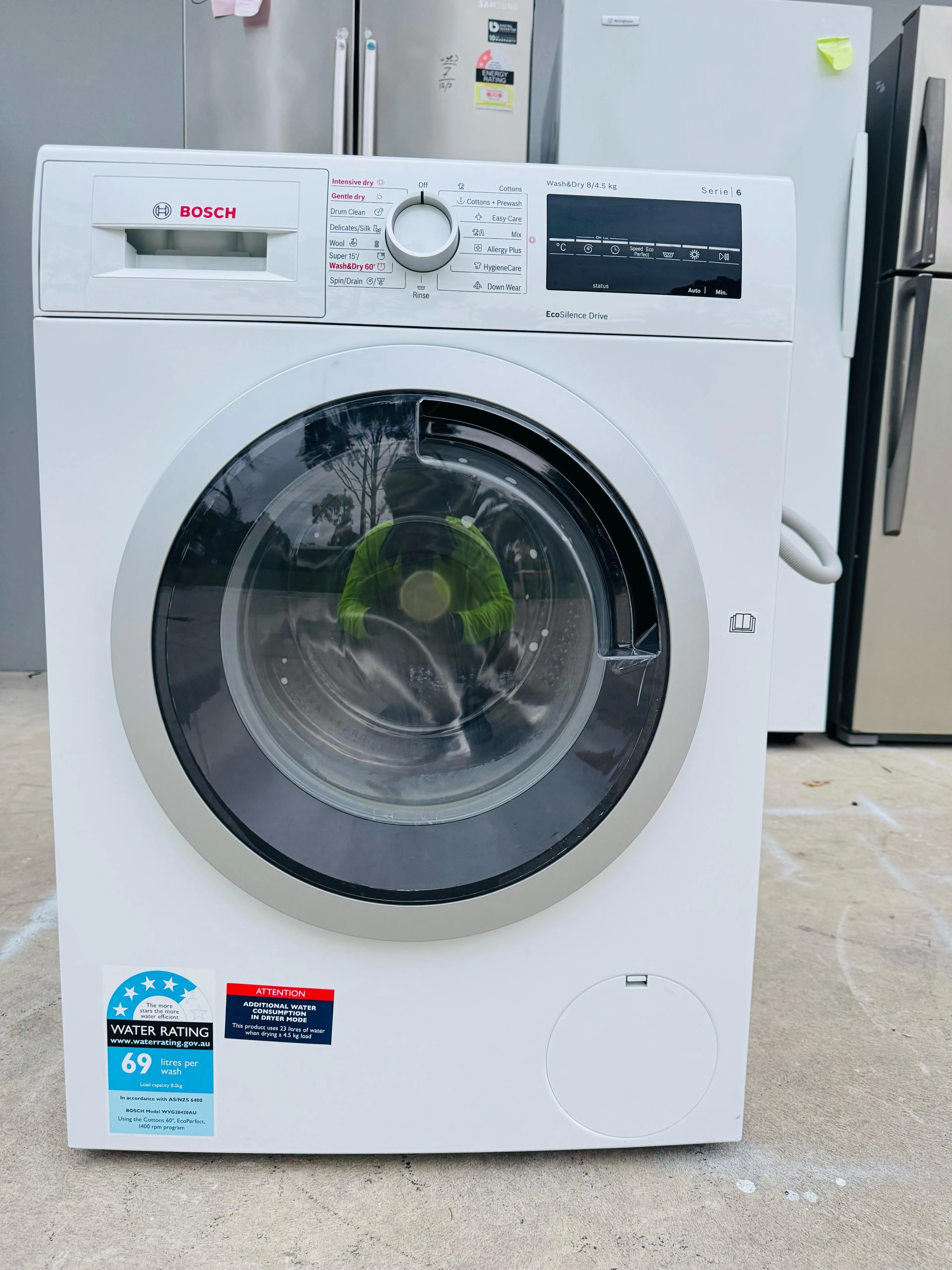 **BOSCH 8KGS FRONT LOADER WASHING MACHINE**