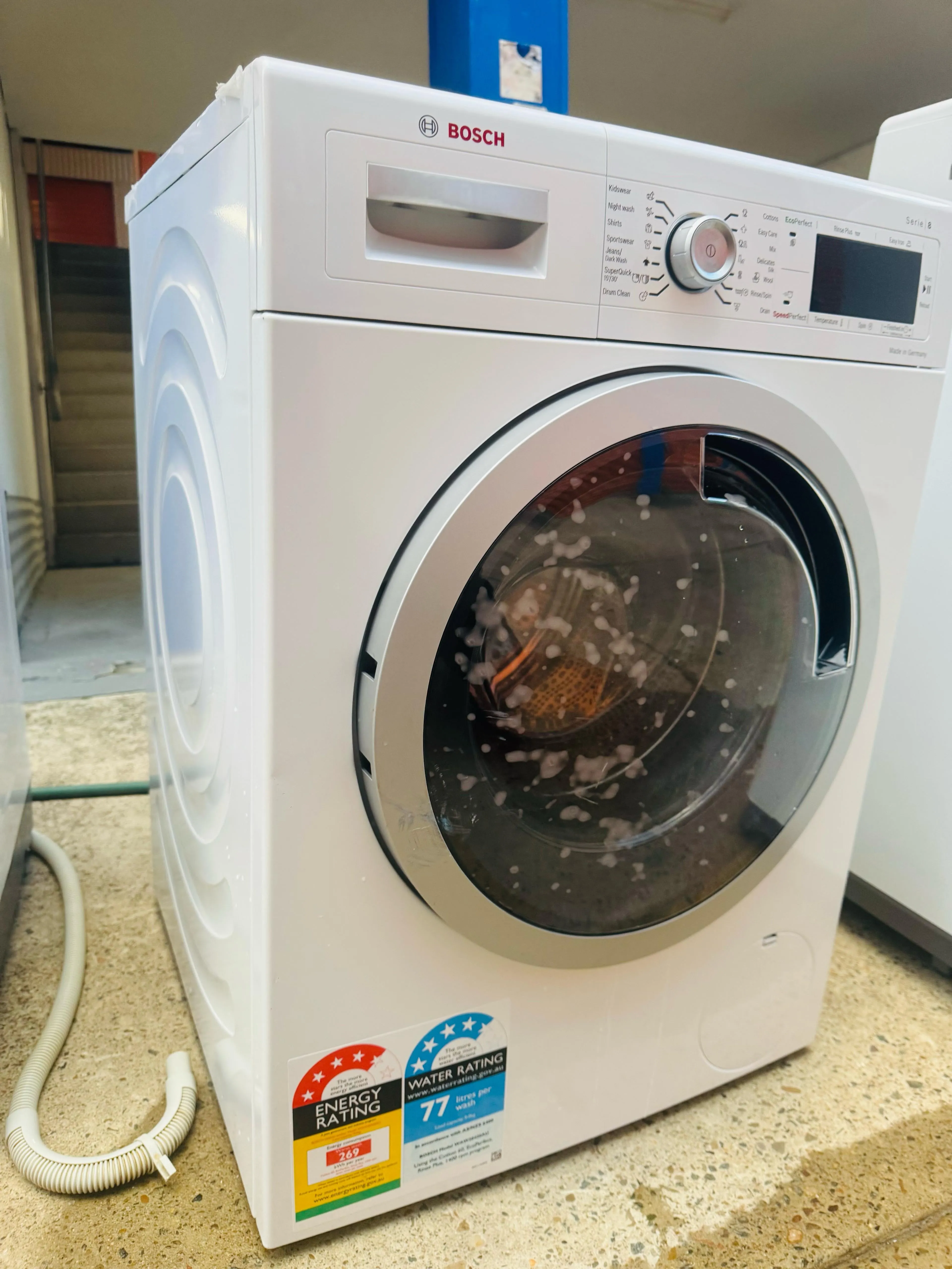 **BOSCH 9KGS FRONT LOADER WASHING MACHINE**